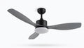 Ventilateur de Plafond Silencieux 3 Pales avec Plafonnier LED "AERO LIGHT 3P"