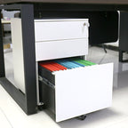 Caisson Mobile Métallique 3 Tiroirs - Série Bureau & Direction