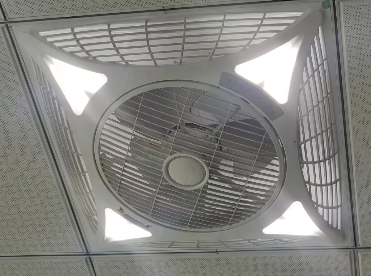 Ventilateur Plafonnier Encastrable 60x60 avec Éclairage LED "CEIL-FAN 14"