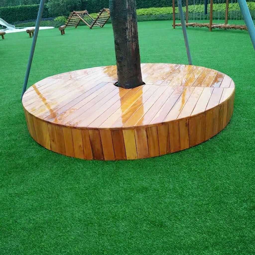 Banc Tour d'Arbre Circulaire en Bois Massif "NATURE CIRCLE" (Sur-Mesure)