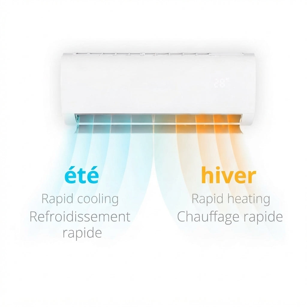Climatiseur Split Mural Réversible 24000 BTU / 7,0 kW "CLIM-PRO 24K INVERTER"