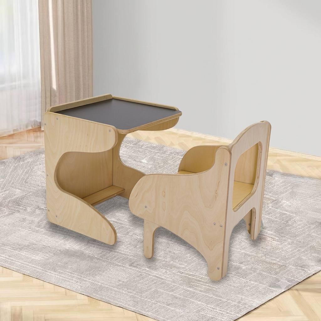 Ensemble Bureau et Chaise Évolutif Montessori