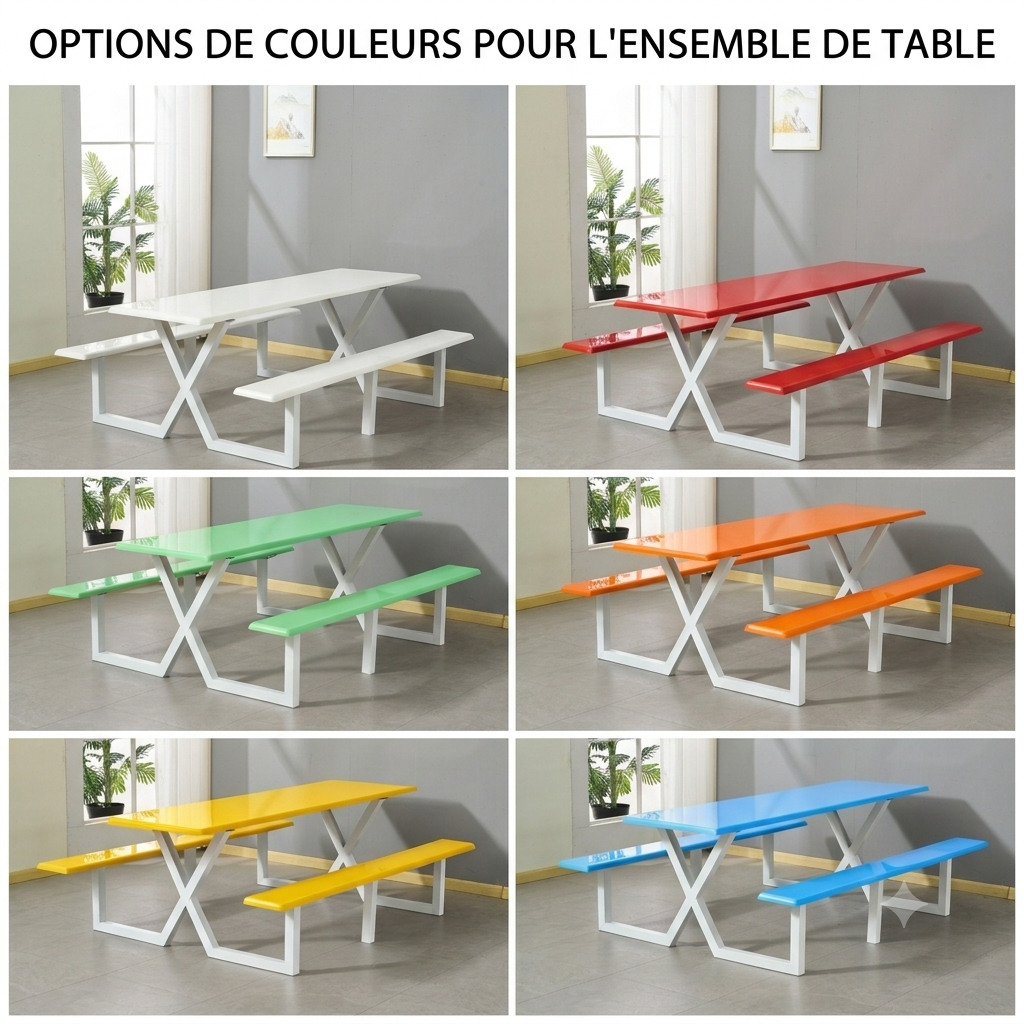 Ensemble Table et Bancs Extérieurs "PIGNIC PRO"