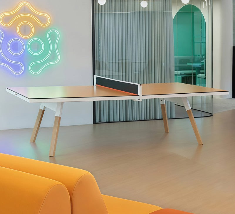 Table de Ping-Pong Design "Héritage" - Chêne & Acier