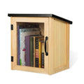 Bibliothèque de Rue "Libre-Échange" - Bois Massif & Vitrine Transparente