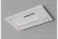 Grand Plafonnier LED Architectural Rectangulaire 155W avec Ventilateur Sans Pales Intégré "AURA-BLADELESS 110"