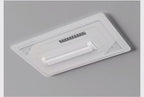 Grand Plafonnier LED Architectural Rectangulaire 155W avec Ventilateur Sans Pales Intégré "AURA-BLADELESS 110"