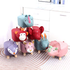 Tabouret Animal Bois & Tissu "SAFARI MINI"