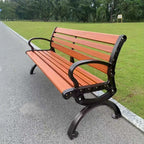 Banc de Parc "Tradition" - Bois Massif & Fonte d'Aluminium