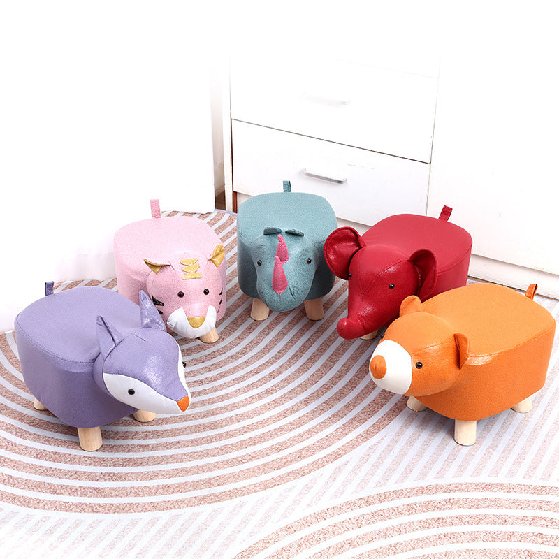 Tabouret Animal Bois & Tissu "SAFARI MINI"