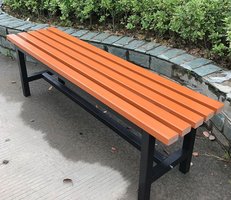 Banc Public "Ergo-Confort" - Bois Massif & Fonte d'Aluminium