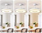 Ventilateur de Plafond Pales Rétractables avec Enceinte Bluetooth & LED "AERO RETRACT 7167"
